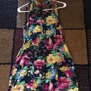 Open back floral dress